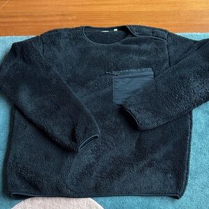 Engineered Garments x Uniqlo Black Large Teddy Crewneck
